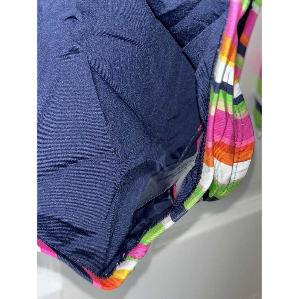 Trina Turk Striped Paddle Suit Rash Guard Medium Swimsuit MSRP: $182.00 - Picture 7 of 7